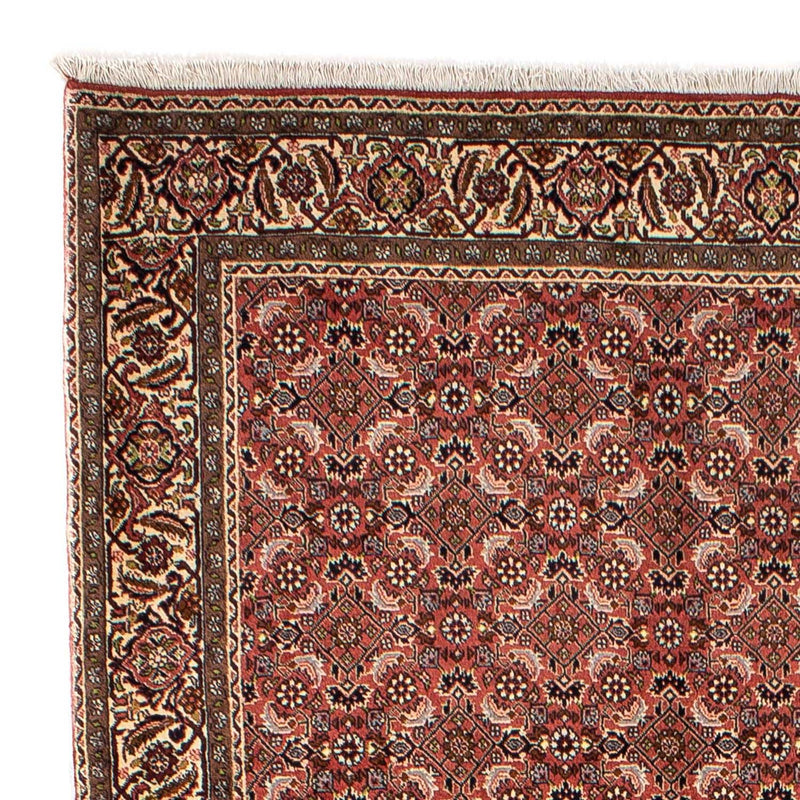 Alfombra persa - Bidjar - 244 x 172 cm - rojo oscuro