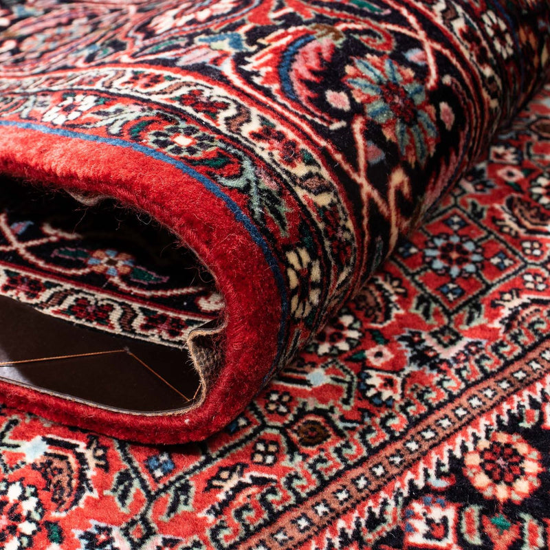 Alfombra persa - Bidjar - 252 x 172 cm - rojo oscuro
