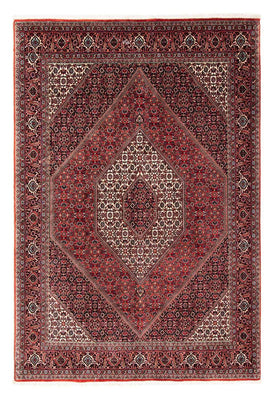 Alfombra persa - Bidjar - 245 x 167 cm - rojo oscuro