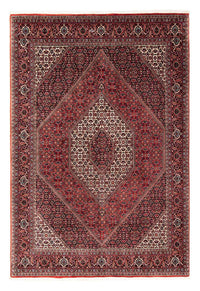 Alfombra persa - Bidjar - 245 x 167 cm - rojo oscuro