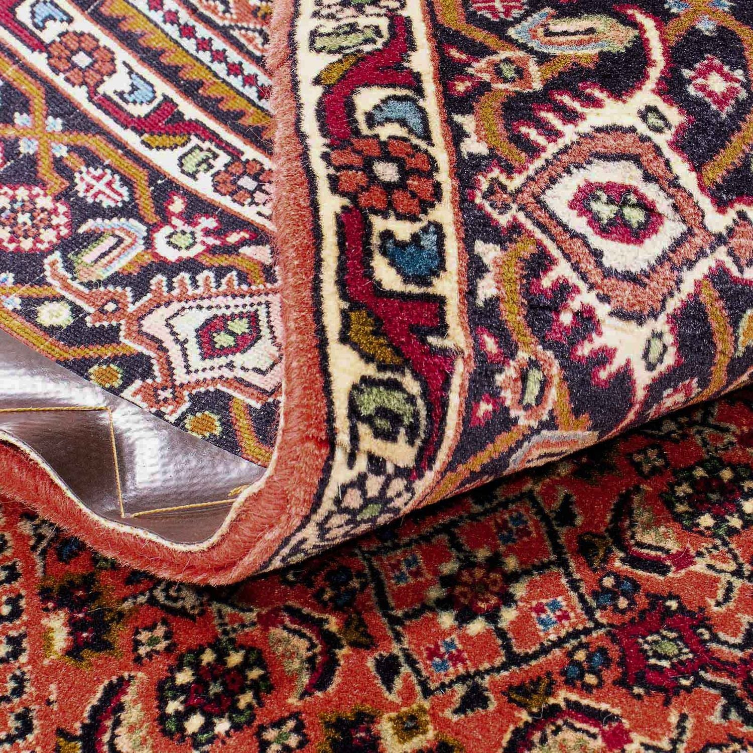 Alfombra persa - Bidjar - 170 x 112 cm - rojo claro
