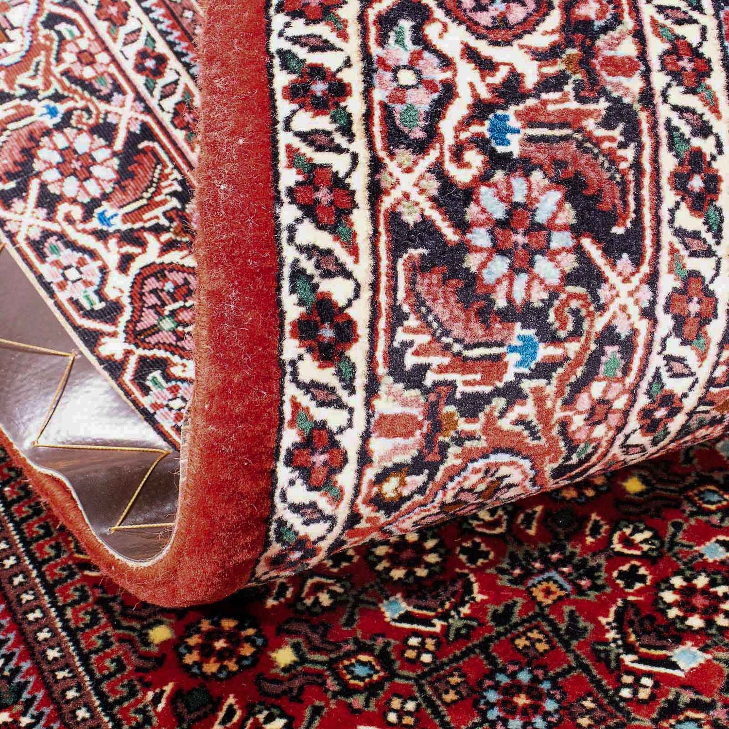 Alfombra persa - Bidjar - 185 x 112 cm - rojo