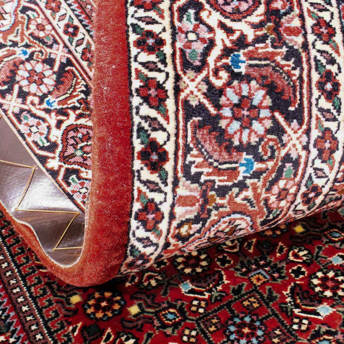 Alfombra persa - Bidjar - 185 x 112 cm - rojo
