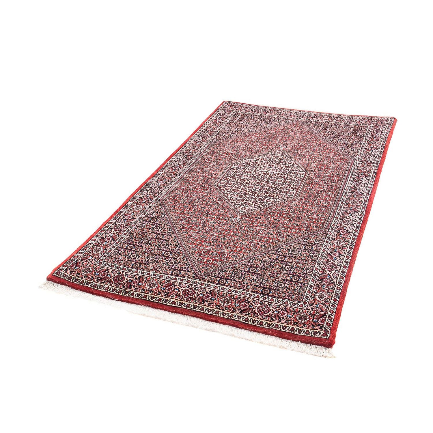 Alfombra persa - Bidjar - 185 x 112 cm - rojo