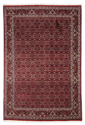 Alfombra persa - Bidjar - 240 x 168 cm - rojo oscuro