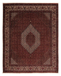 Alfombra persa - Bidjar - 252 x 208 cm - rojo oscuro