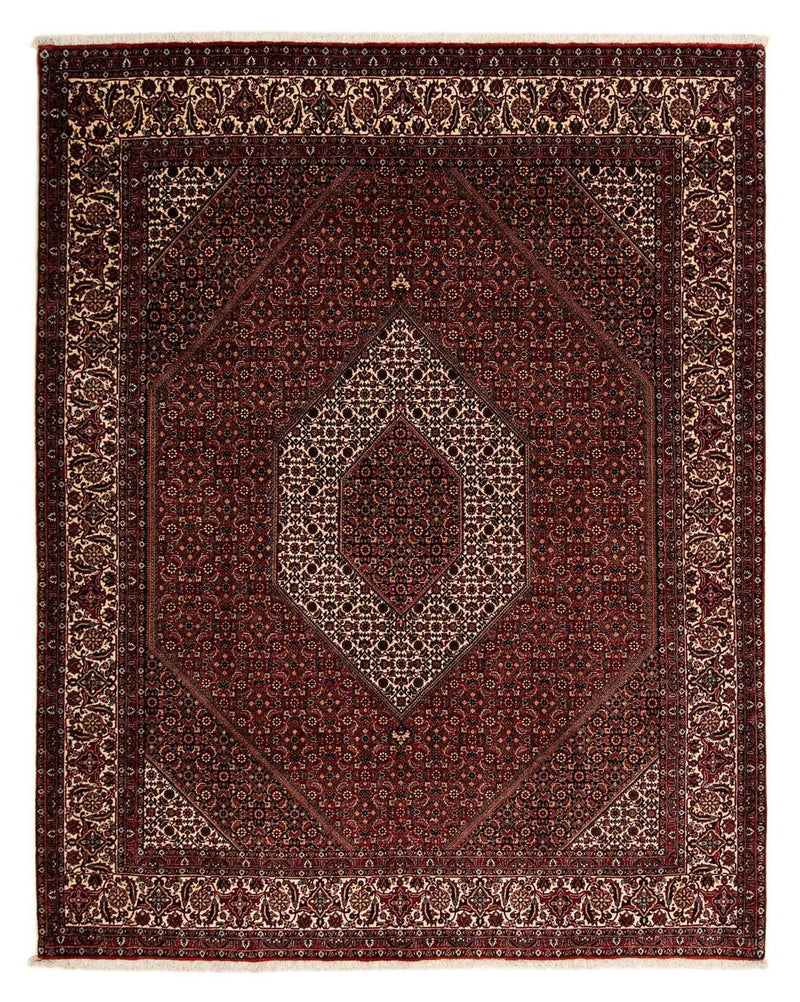 Alfombra persa - Bidjar - 252 x 208 cm - rojo oscuro