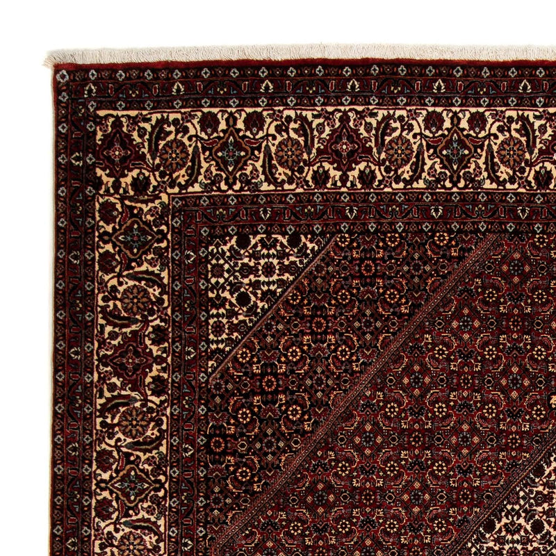 Alfombra persa - Bidjar - 252 x 208 cm - rojo oscuro