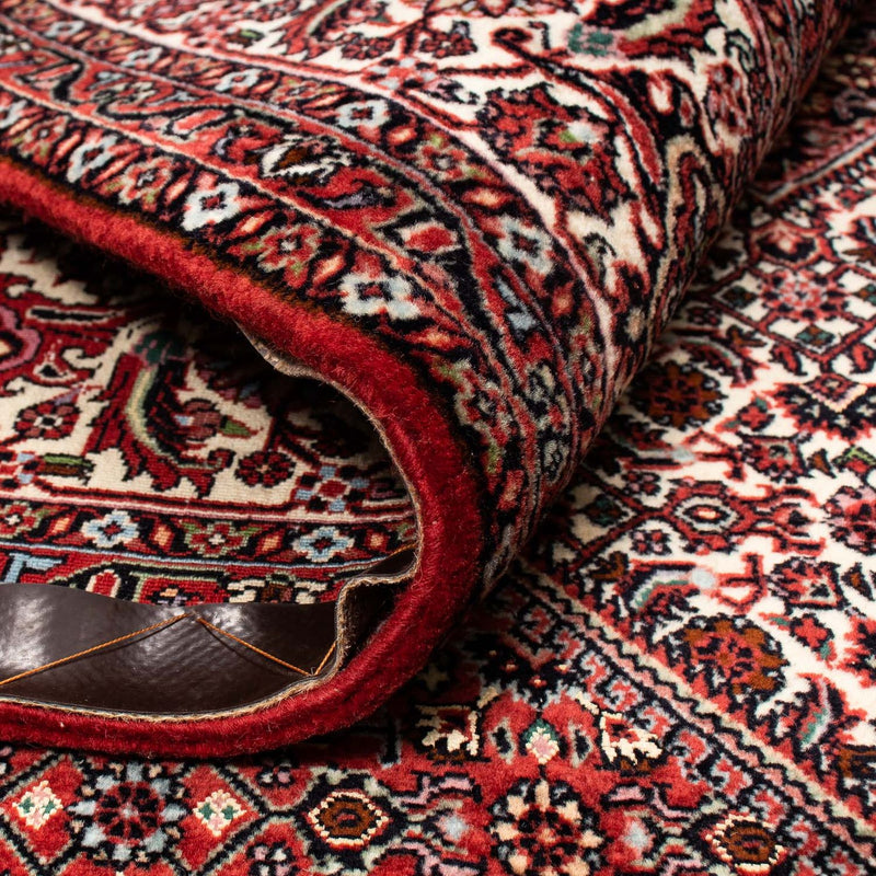 Alfombra persa - Bidjar - 252 x 208 cm - rojo oscuro