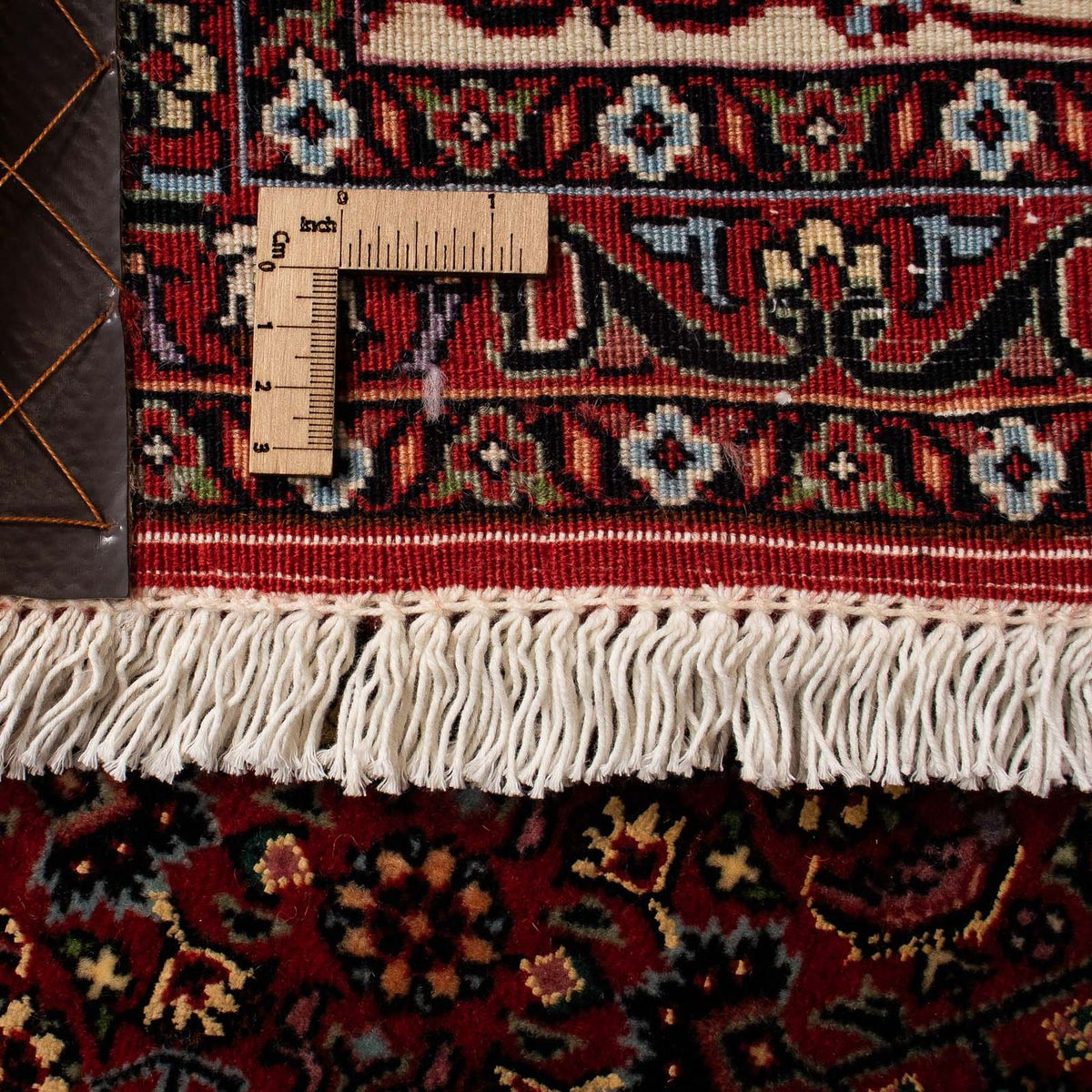 Alfombra persa - Bidjar - 252 x 208 cm - rojo oscuro