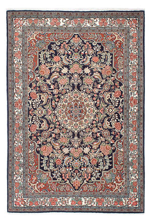 Alfombra persa - Bidjar - 207 x 140 cm - azul oscuro
