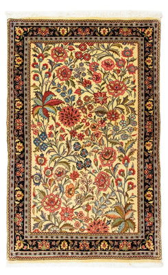 Alfombra persa - Ghom - 115 x 73 cm - beige