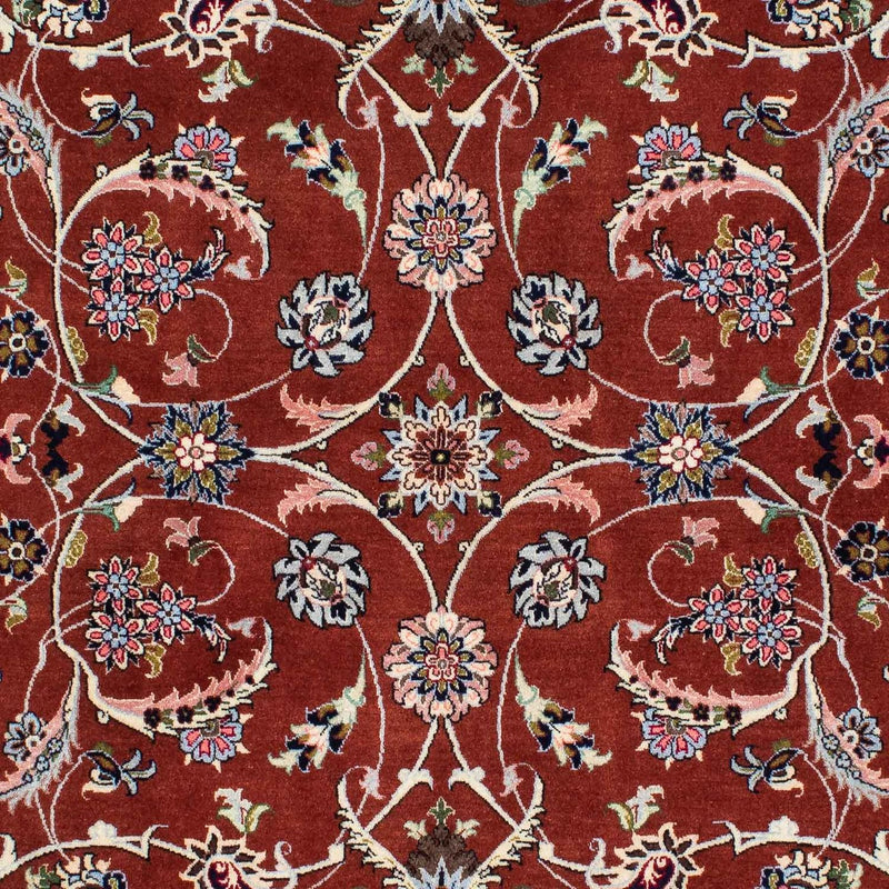Alfombra persa - Ghom - 181 x 136 cm - rojo oscuro