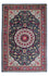 Alfombra persa - Ghom - 204 x 135 cm - azul oscuro