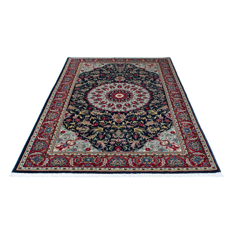 Alfombra persa - Ghom - 204 x 135 cm - azul oscuro