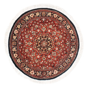 Alfombra persa - Bidjar redondo  - 127 x 127 cm - rojo oscuro