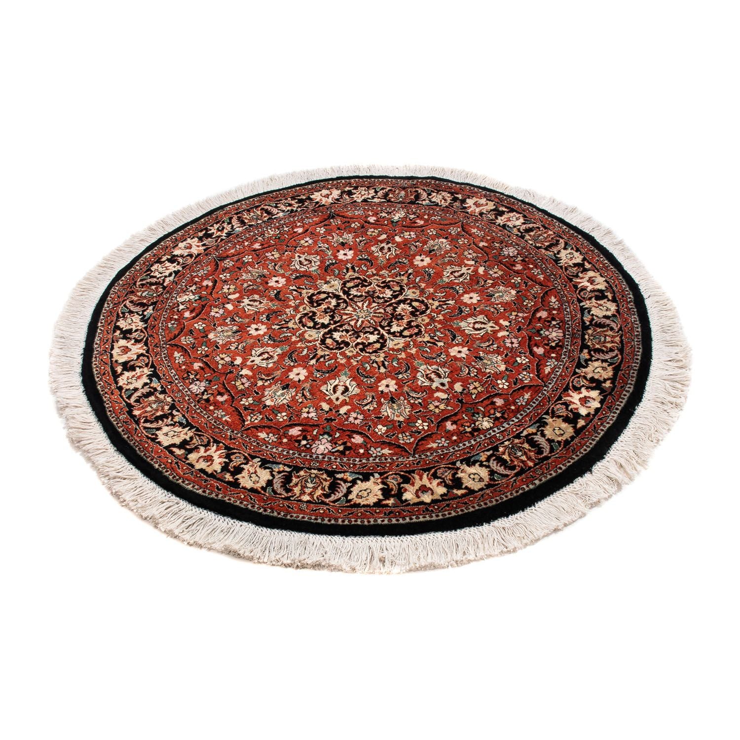 Alfombra persa - Bidjar redondo  - 127 x 127 cm - rojo oscuro