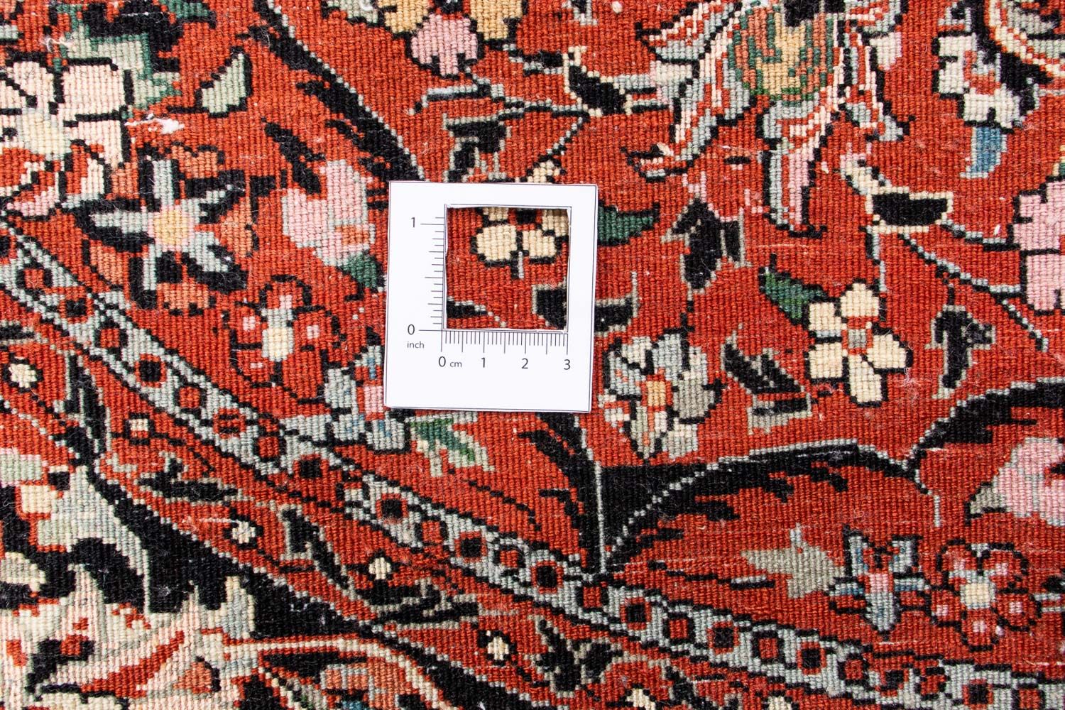 Alfombra persa - Bidjar redondo  - 127 x 127 cm - rojo oscuro