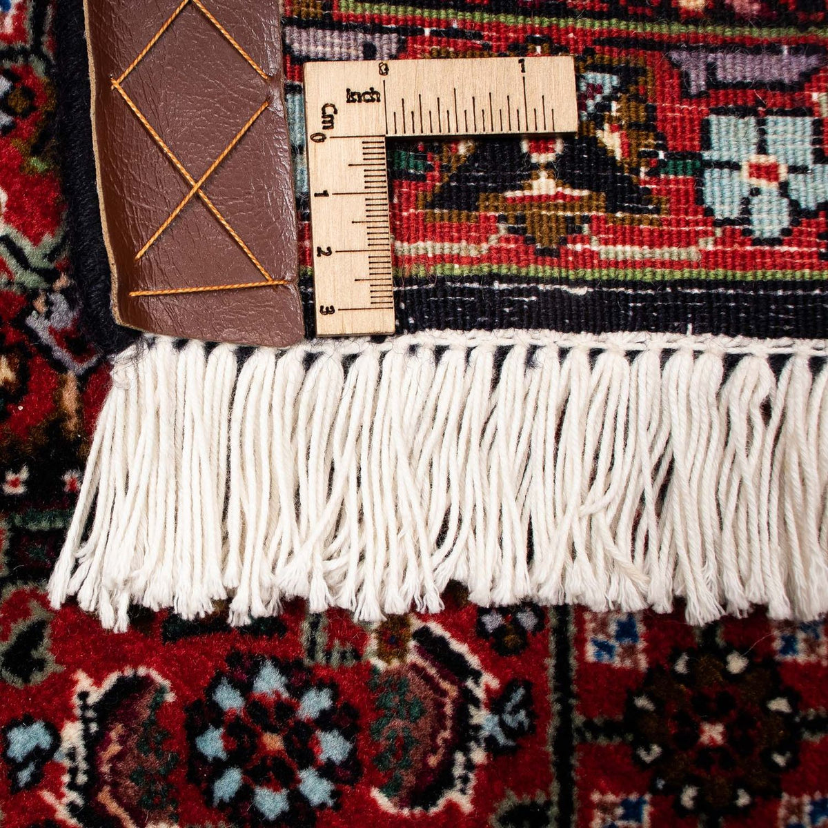 Alfombra persa - Bidjar cuadrado  - 203 x 196 cm - rojo oscuro