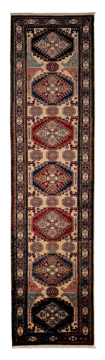 Alfombra de pasillo Alfombra Ziegler - Kazak - 305 x 76 cm - azul oscuro