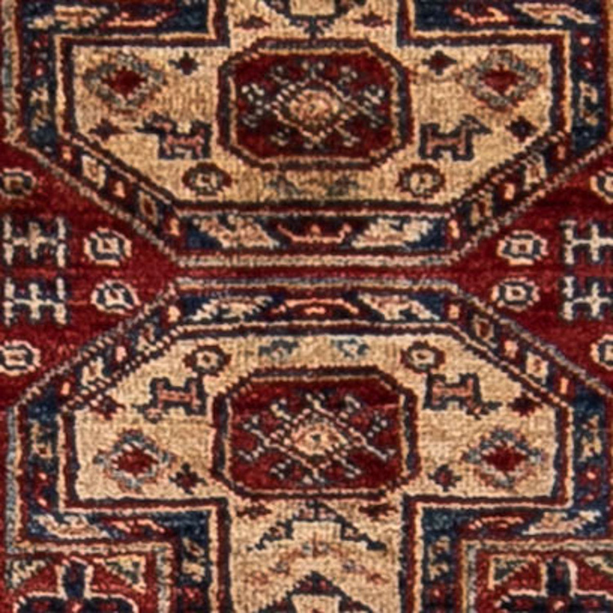 Alfombra de pasillo Alfombra Ziegler - Kazak - 281 x 62 cm - rojo oscuro