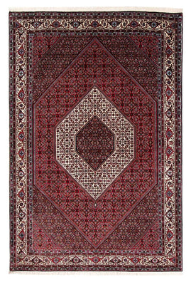 Alfombra persa - Bidjar - 257 x 173 cm - rojo oscuro