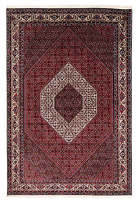Alfombra persa - Bidjar - 257 x 173 cm - rojo oscuro