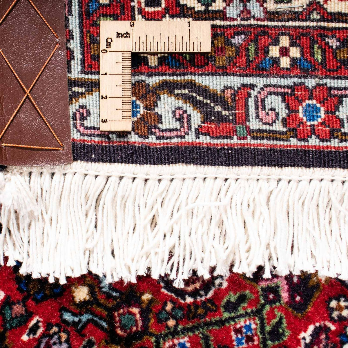 Alfombra persa - Bidjar - 257 x 173 cm - rojo oscuro