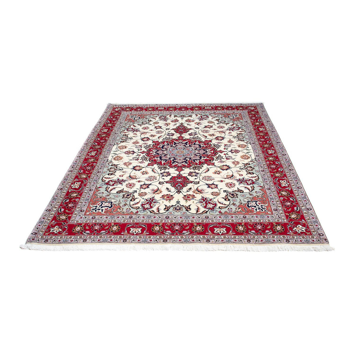 Alfombra Persa - Tabriz - Real - 200 x 154 cm - beige