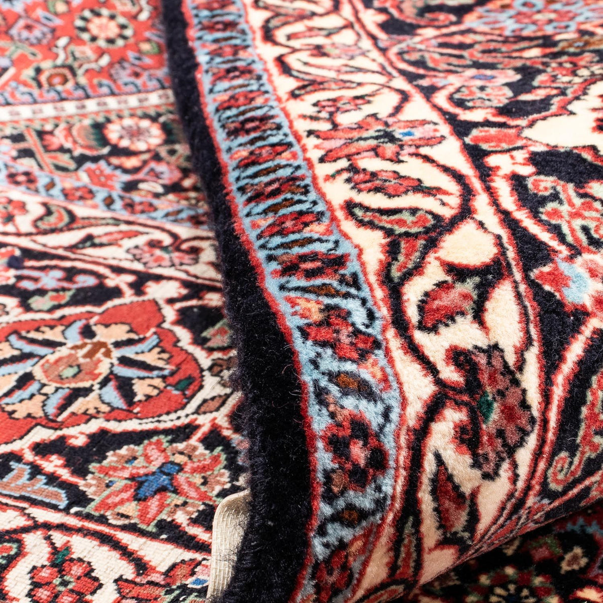 Alfombra persa - Bidjar - 352 x 252 cm - rojo oscuro