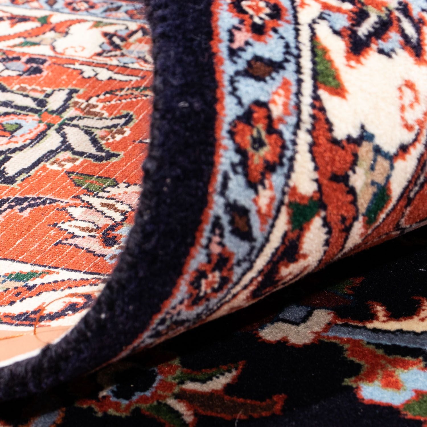 Alfombra persa - Bidjar - 350 x 243 cm - azul oscuro