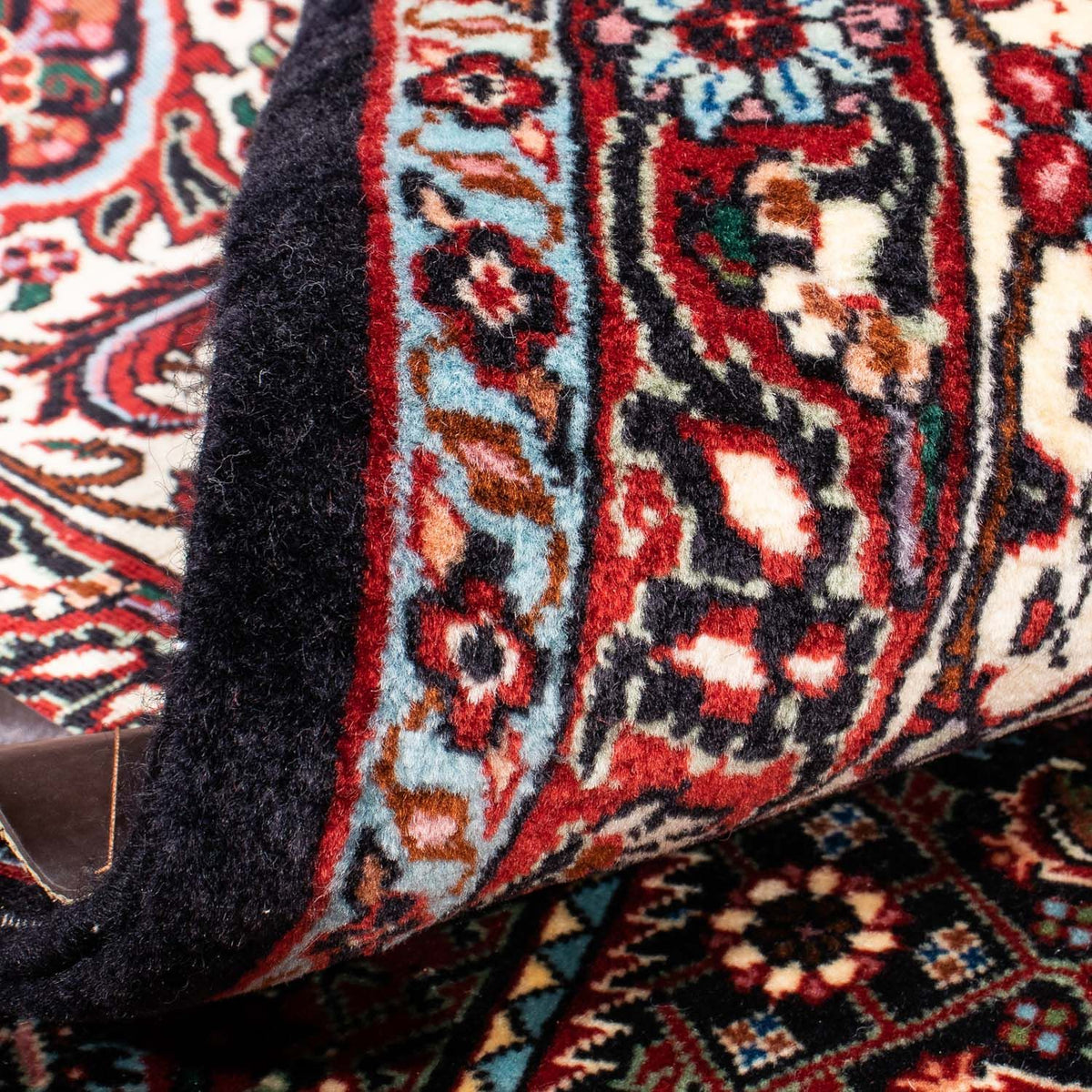 Alfombra persa - Bidjar - 350 x 251 cm - rojo oscuro