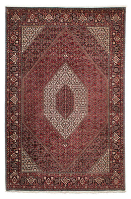 Alfombra persa - Bidjar - 298 x 200 cm - rojo oscuro