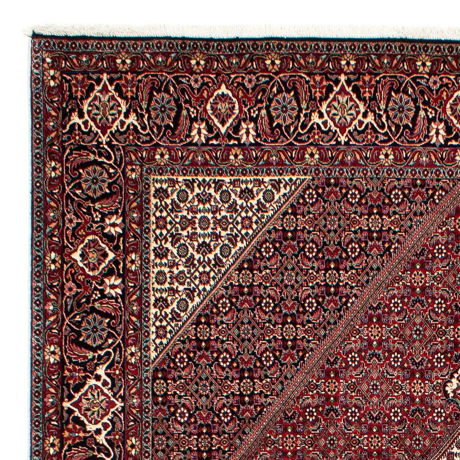 Alfombra persa - Bidjar - 298 x 200 cm - rojo oscuro