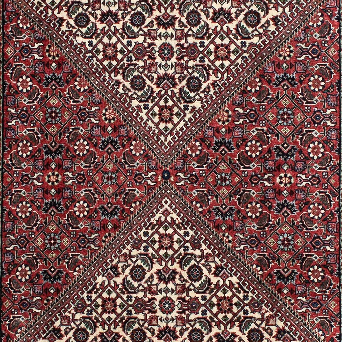 Alfombra de pasillo Alfombra persa - Bidjar - 210 x 87 cm - rojo