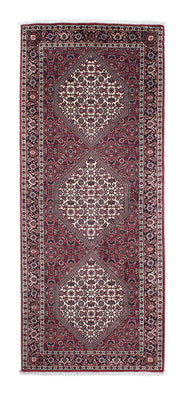 Alfombra de pasillo Alfombra persa - Bidjar - 198 x 77 cm - rojo