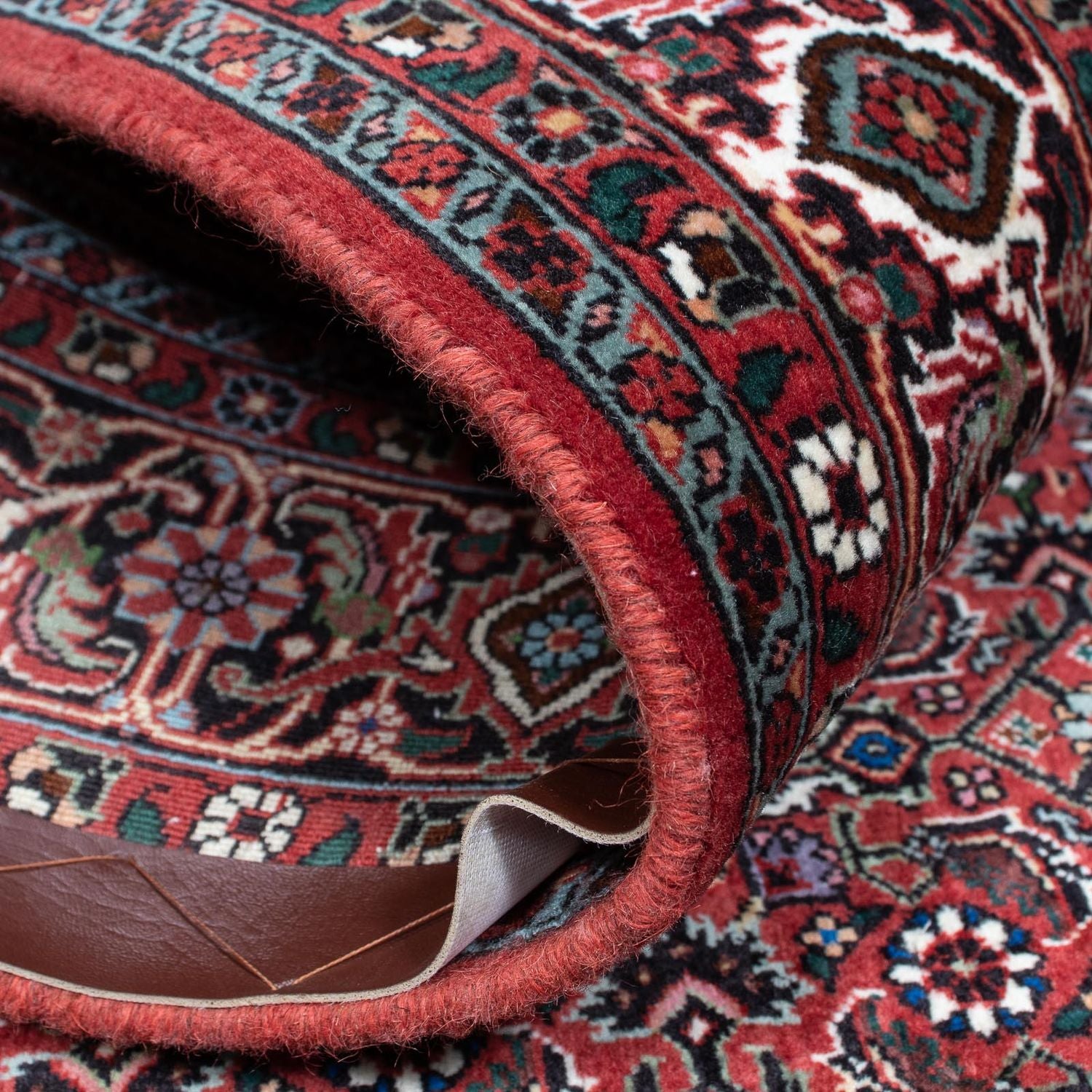 Alfombra persa - Bidjar - 210 x 131 cm - rojo claro