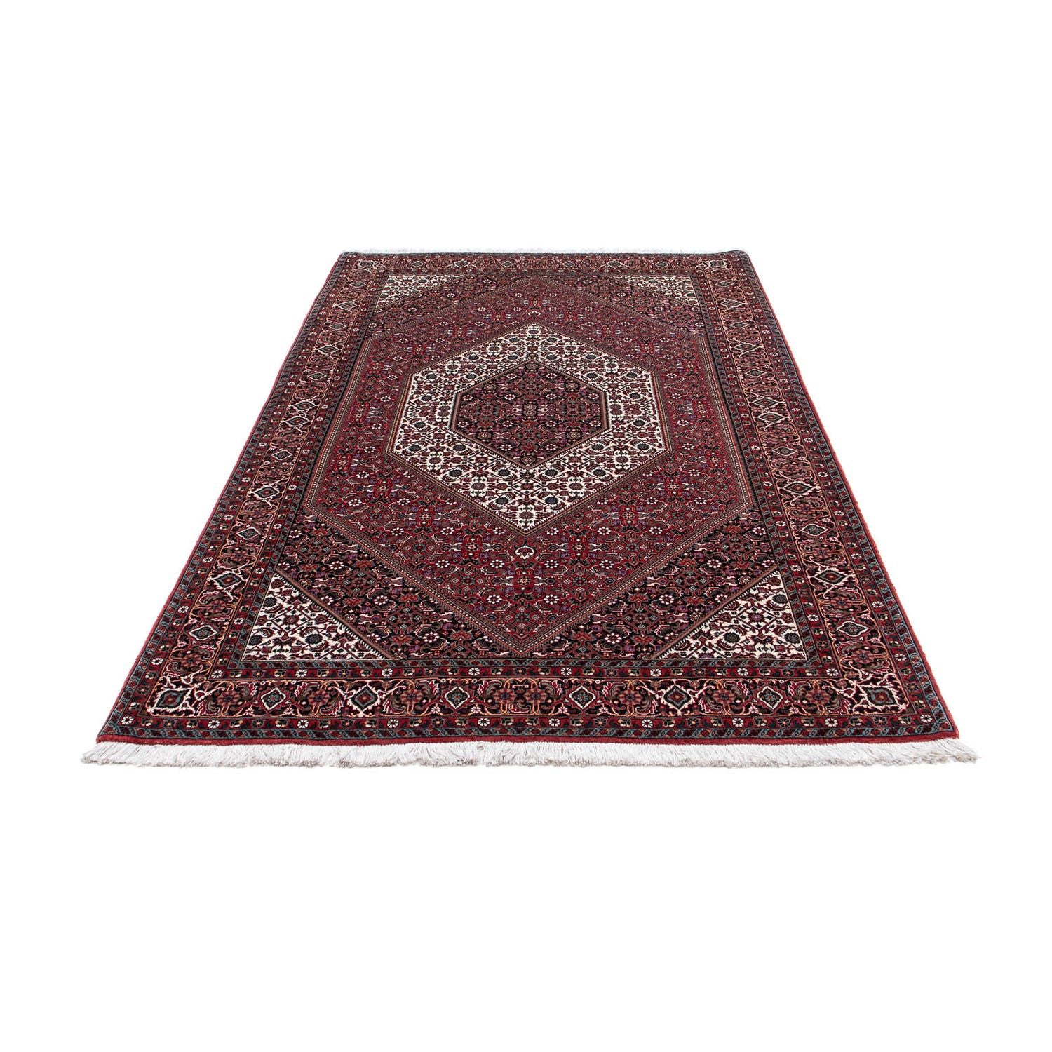Alfombra persa - Bidjar - 210 x 131 cm - rojo claro