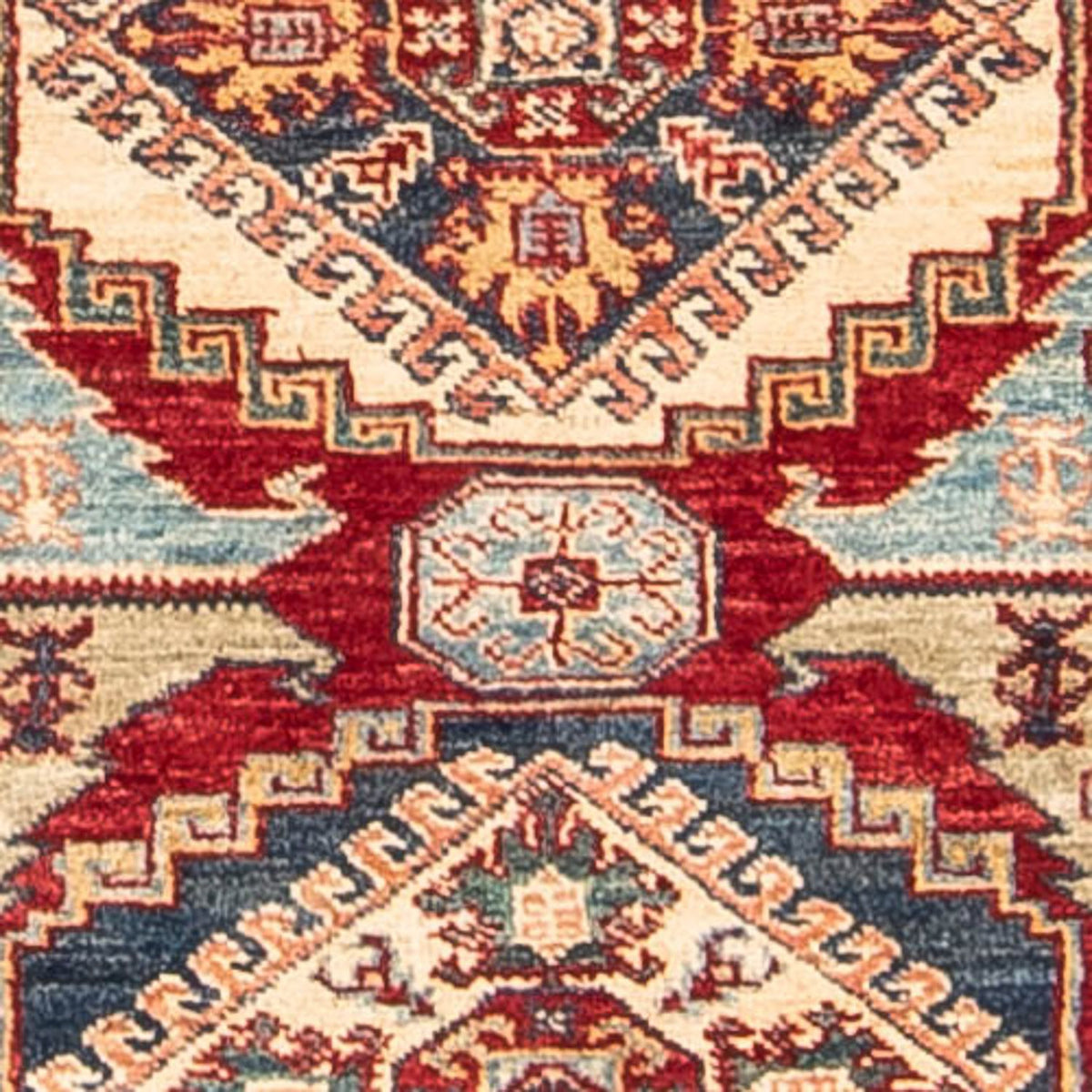 Alfombra de pasillo Alfombra Ziegler - Kazak - 300 x 76 cm - rojo oscuro