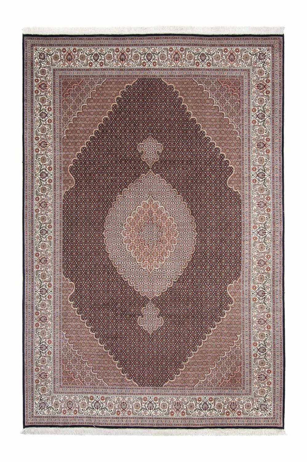 Alfombra persa - Tabriz - 308 x 200 cm - azul oscuro
