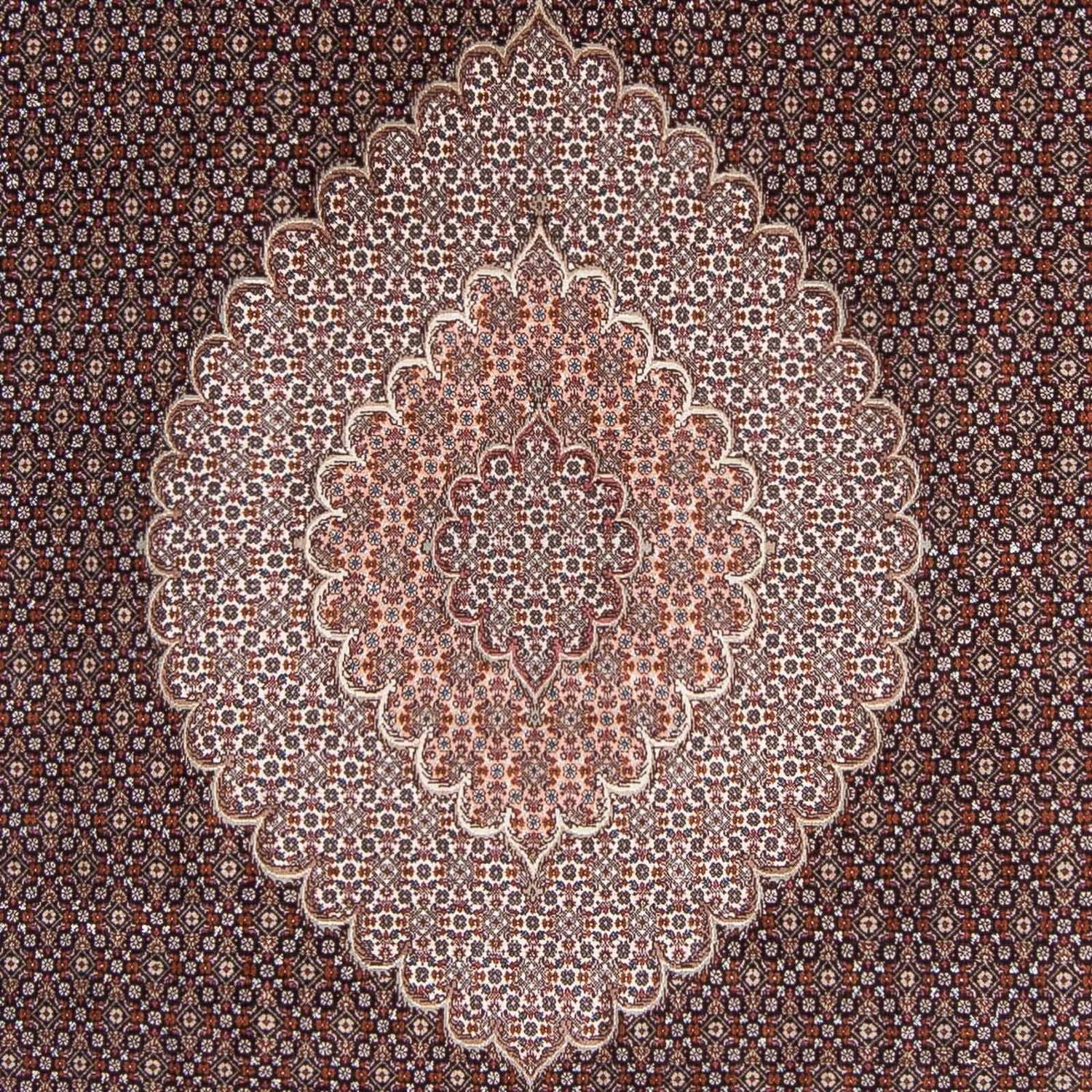 Alfombra persa - Tabriz - 308 x 200 cm - azul oscuro