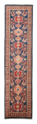 Alfombra de pasillo Alfombra Ziegler - Kazak - 298 x 78 cm - azul