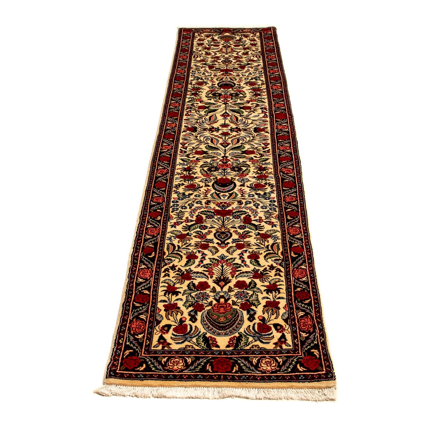 Alfombra de pasillo Alfombra persa - Bidjar - 289 x 57 cm - beige