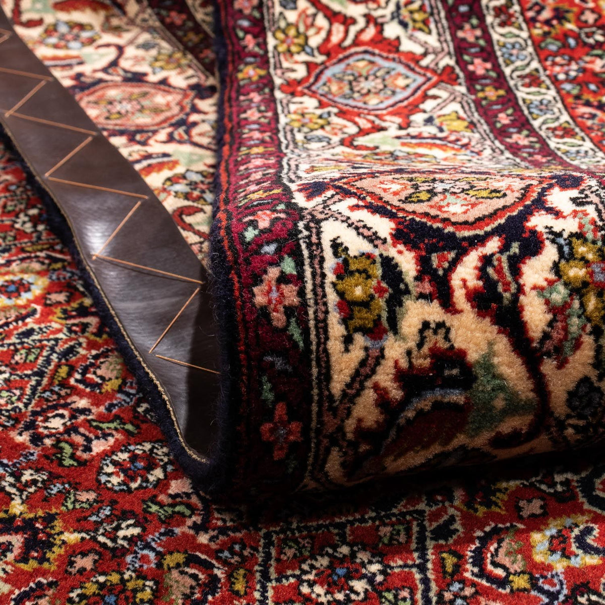 Alfombra persa - Bidjar - 280 x 191 cm - rojo