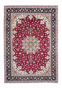 Alfombra Persa - Tabriz - Real - 290 x 203 cm - rojo oscuro