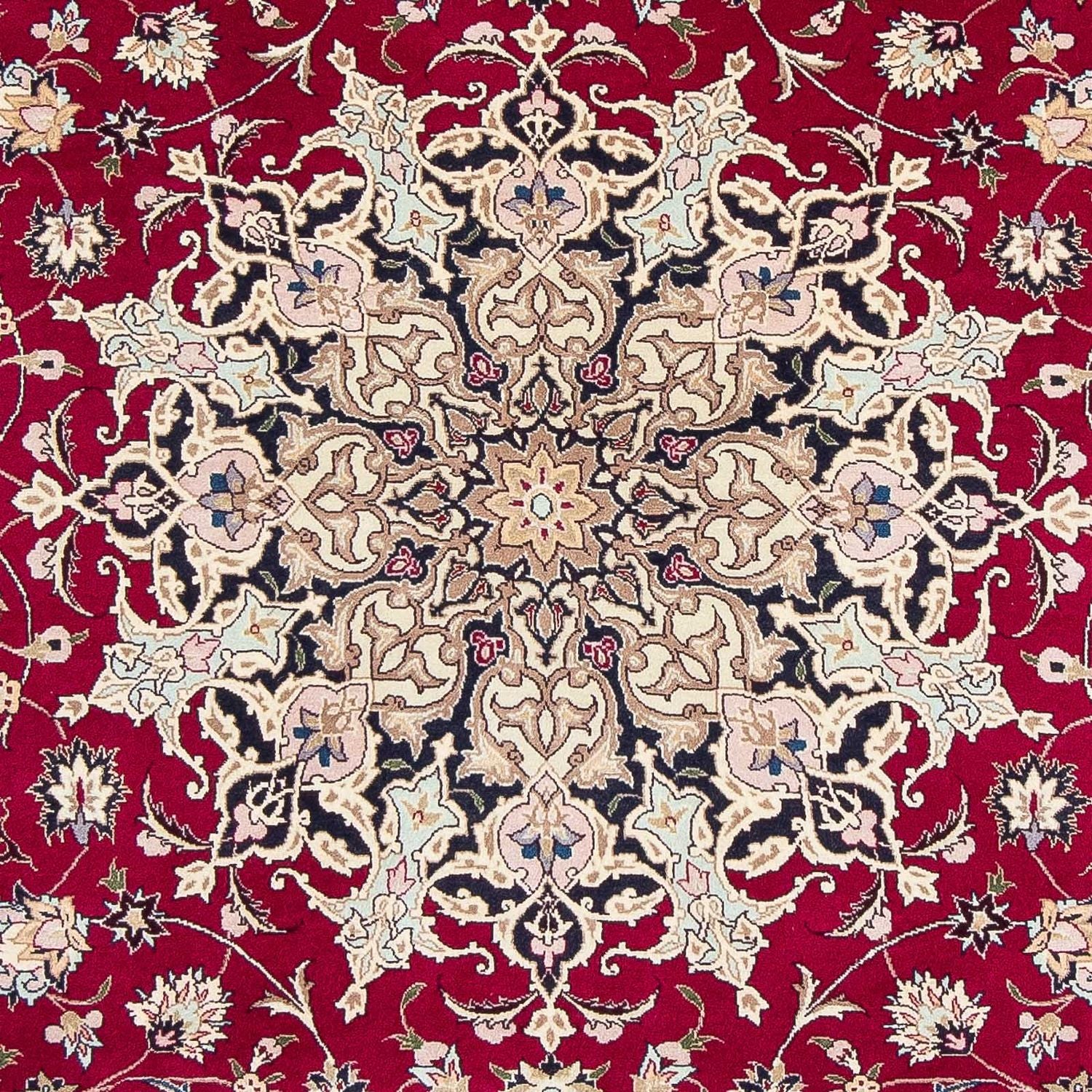 Alfombra Persa - Tabriz - Real - 290 x 203 cm - rojo oscuro