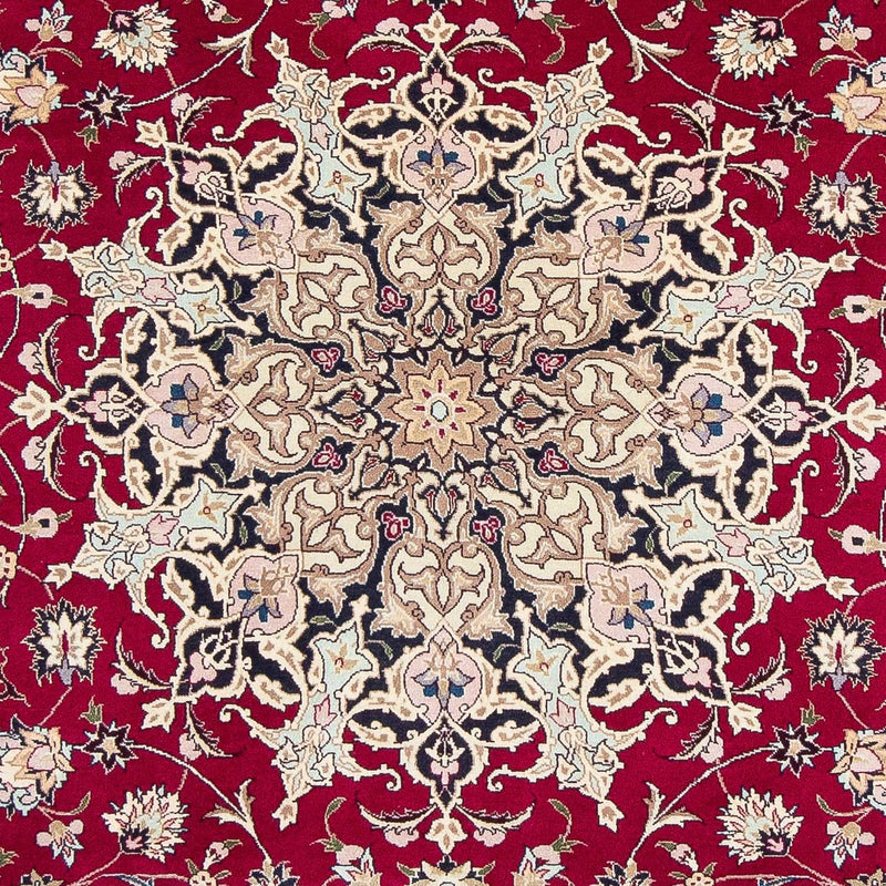 Alfombra Persa - Tabriz - Real - 290 x 203 cm - rojo oscuro