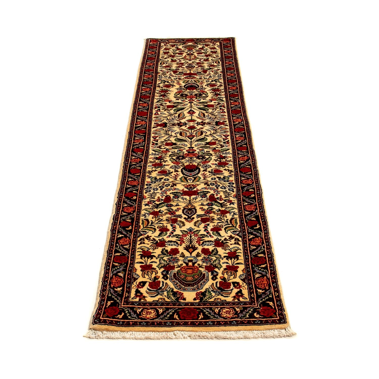 Alfombra de pasillo Alfombra persa - Bidjar - 289 x 56 cm - beige