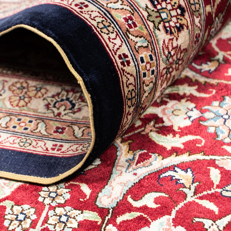 Alfombra oriental - Hereke - 370 x 276 cm - rojo oscuro