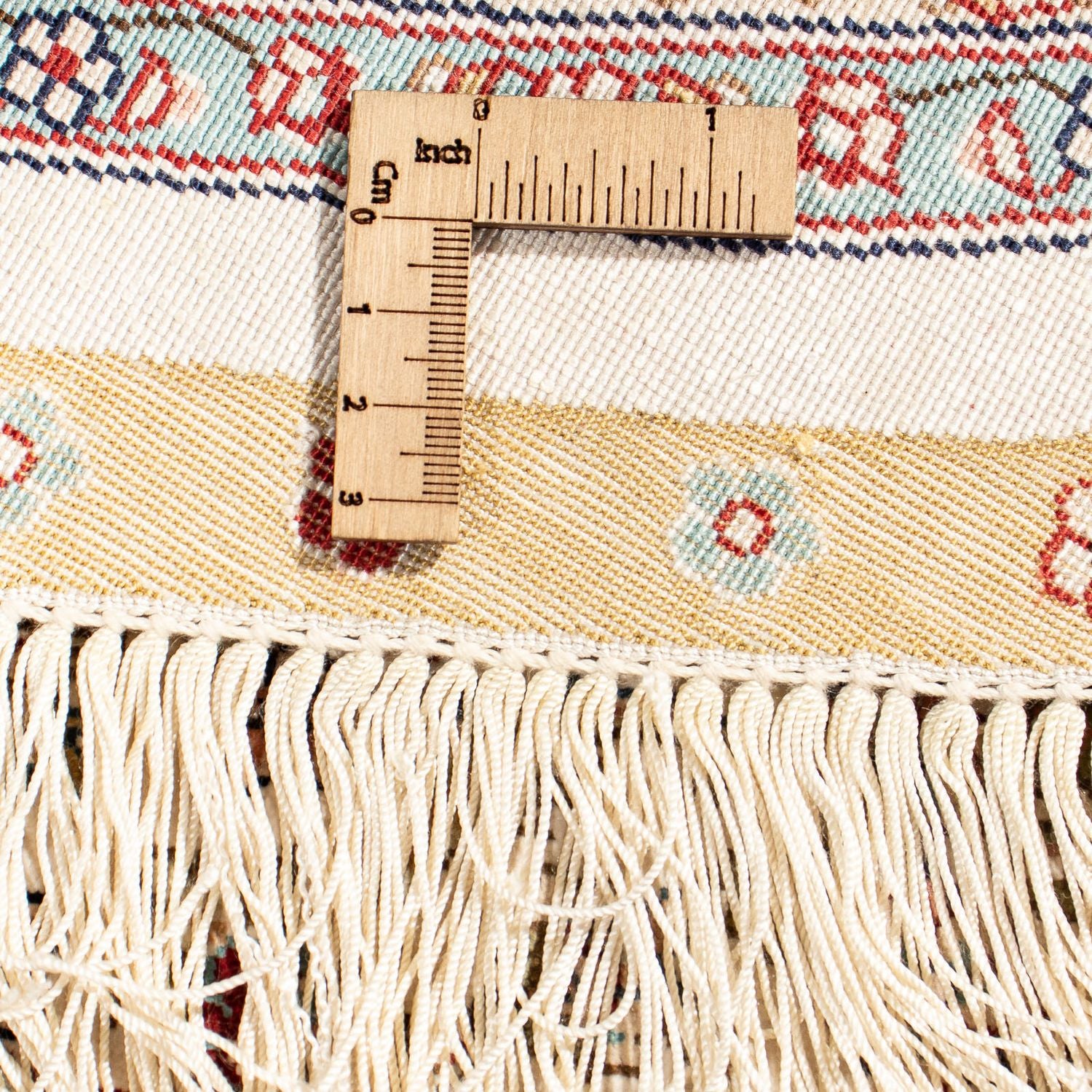 Alfombra oriental - Hereke redondo  - 185 x 185 cm - beige